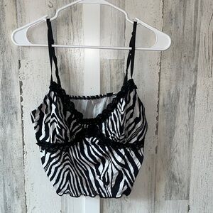 Zebra Print Tank Top